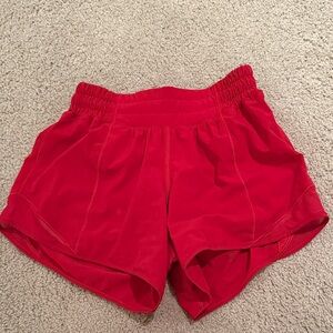 lululemon athletica Red Athletic Shorts